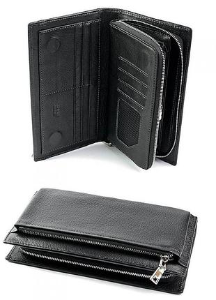 Кожаная борсетка портмоне