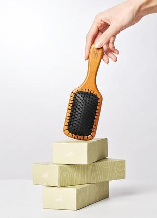 La’dor middle wood paddle brush деревʼяна щітка (гребінець) для волосся