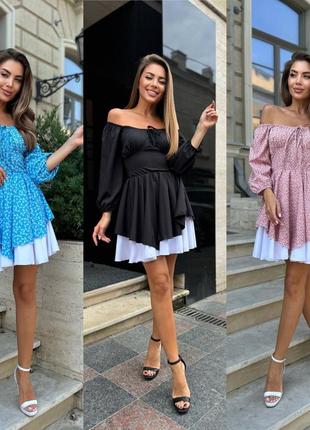 Женское летнее платье мини короткое лето