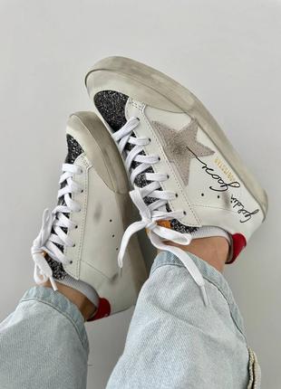 Кеды в стиле golden goose 
ggdb superstar red premium8 фото