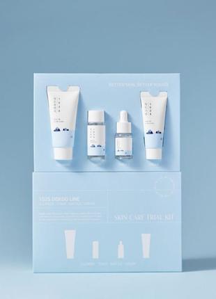 Набор мини-версий средств с морской водой round lab 1025 dokdo trial kit