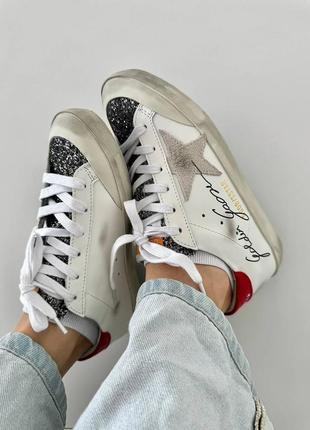 Кеды в стиле golden goose 
ggdb superstar red premium1 фото