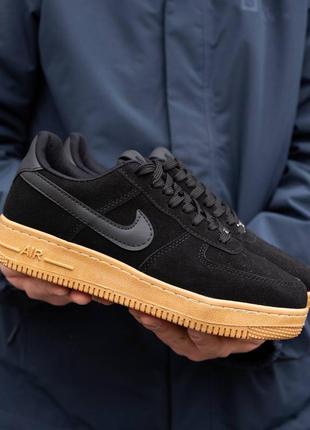 Мужские кроссовки nike air force black8 фото