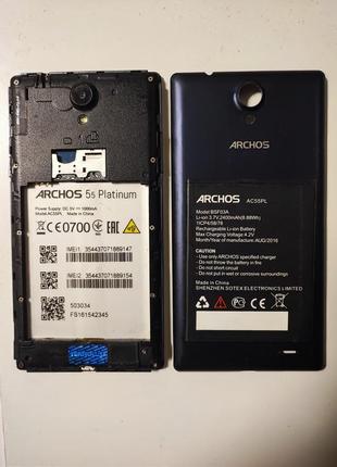 Мобильный телефон archos 55 platinum blue 3