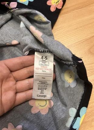 Платье синяя ромашки цветы george h&amp;m next 3