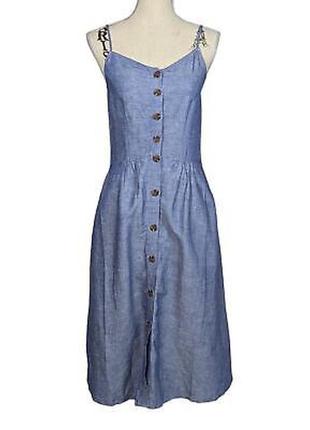 Сарафан из льна и вискозы