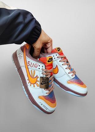 Nike sb dunk "what the sunday flea sun club " унисекс высокое качество очень удобны в носке
