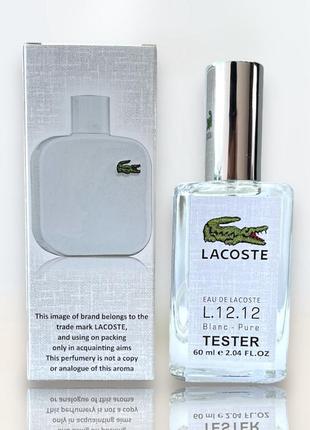 Парфумована вода lacoste eau de l.12.12 blanc чоловіча 60 мл