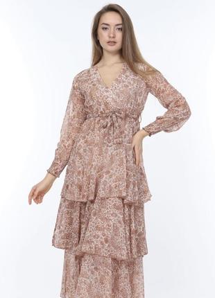 Платье шифон макси