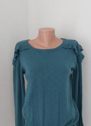 Хлопковая дышащая кофта в дырочку numph