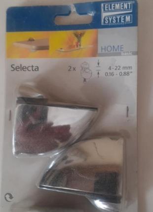 Затиск алюм. selecta-70 хром.