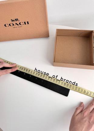 Сoach boxed harness buckle belt мужской кожаный пояс ремень кожа подарочный набор коуч...