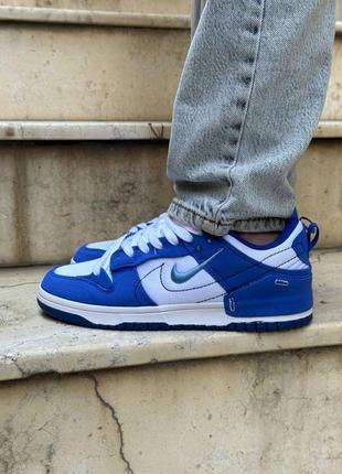 Текстильные кроссовки nike dunk disrupt 2 white royal