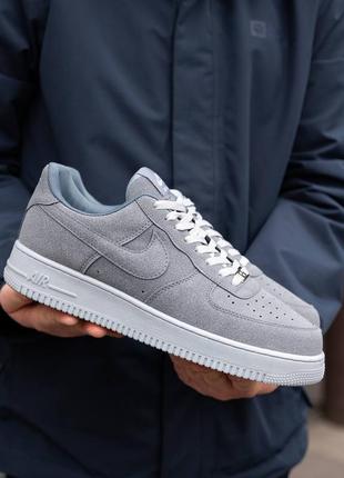 Чоловічі кросівки nike air force dark silver