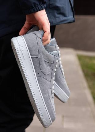 Мужские кроссовки nike air force dark silver6 фото