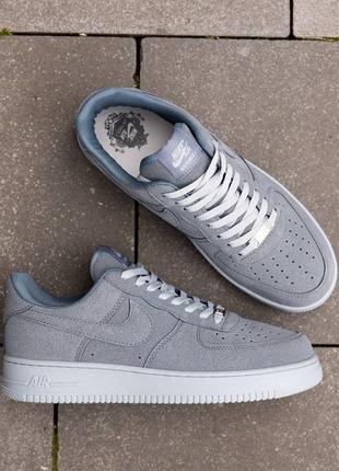 Мужские кроссовки nike air force dark silver3 фото