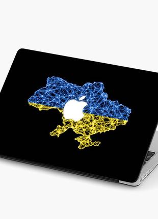 Чохол пластиковий macbook air 13,6 m2 (a2681) україна макбук про case hard cover матово-білий