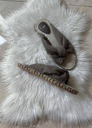 Женские летние шлепанцы сандалии с узлом