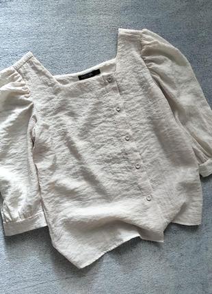 Стильна пудрова блуза