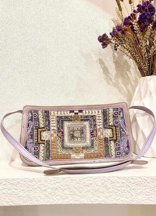 Сумка клатч, вінтаж, натуральна