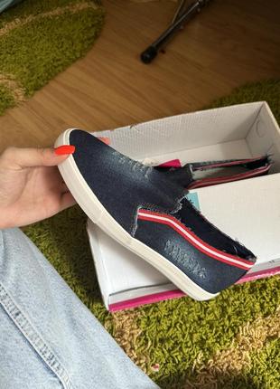 Джинсові мокасини