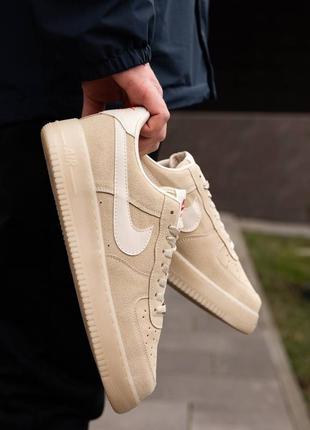 Чоловічі кросівки nike air force beige8 фото