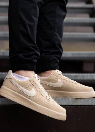 Мужские кроссовки nike air force beige9 фото