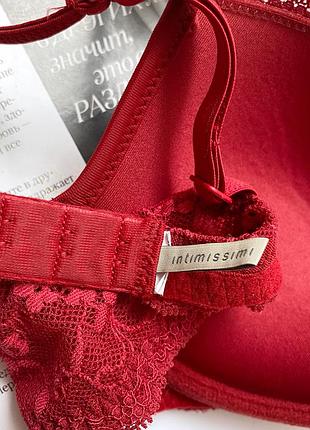Вишуканий червоний бюстгальтер intimissimi