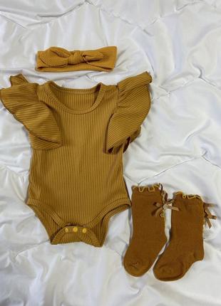 Боди на девочку 6-12 месяцев