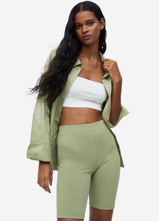 Шорты женские велосипедки в рубчик h&amp;m оригинал