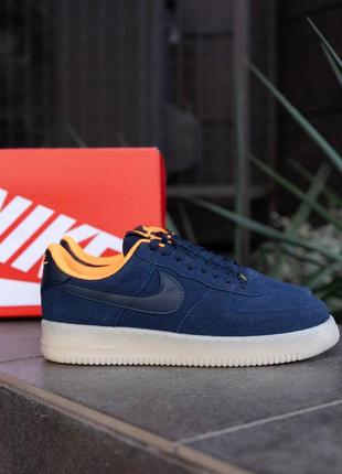 Мужские кроссовки nike air force bleu orange9 фото