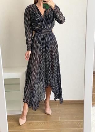 Напівпрозора сукня міді maje