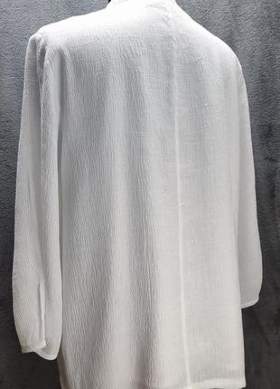 Белая блуза zara.2 фото