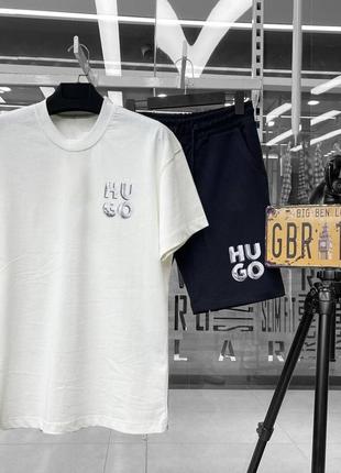 Черно белый спортивный костюм мужской hugo boss