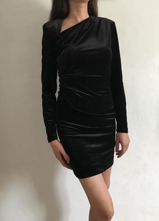 Плаття # маленьке чорне плаття # чорне веюрове плаття zara