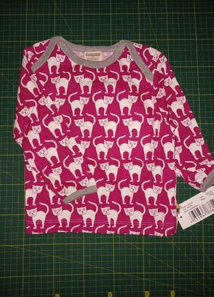 Футболка-лонгслив loud+proud 74-80см