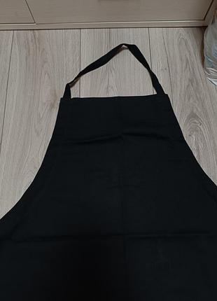 Рабочий фартук черного цвета
