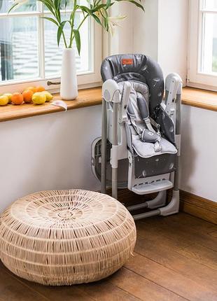 Стільчик для годування momi yumtis light grey7 фото