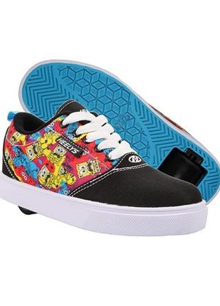 Роликовые кроссовки heelys x spongebob pro 20 prints black