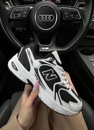 Женские кроссовки new balance 530 fleece termo white&black