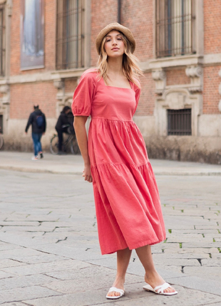 Сукня мікс льон uniqlo плаття