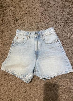 Джинсовые шорты mom zara