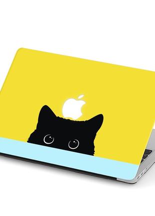Чохол пластиковий macbook air 13,6 m2 (a2681) кішка (сat) макбук