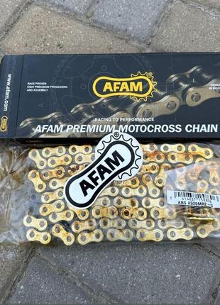 Мотоцепь 520 шаг afam, ланцюг на мотоцикл, мотоланцюг 520 крок