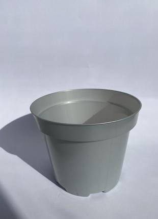 Горщик для розсади металік 2л з отворами