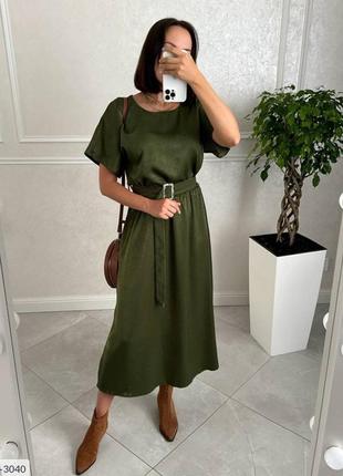 Плаття стильне з поясом3 фото