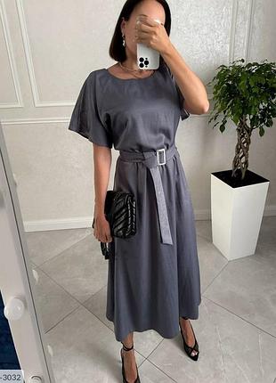Плаття стильне з поясом5 фото