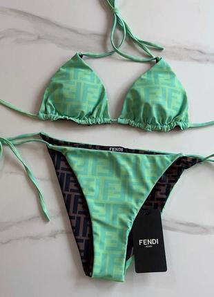Купальник у стилі fendi 2 кольори
