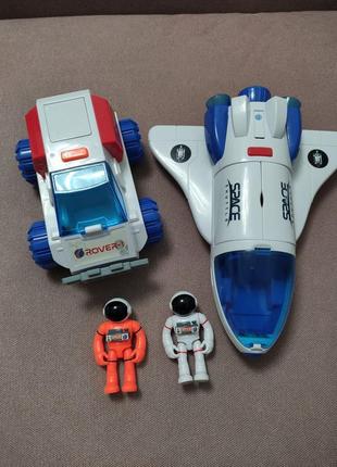 Ігровий набір astro venture space shuttle and rover. світло та звукові ефекти.
