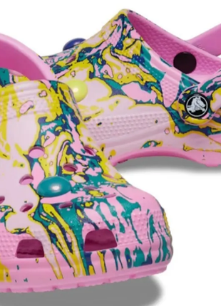 Crocs сабо клоги крокс сандалии classic bubble marble clog